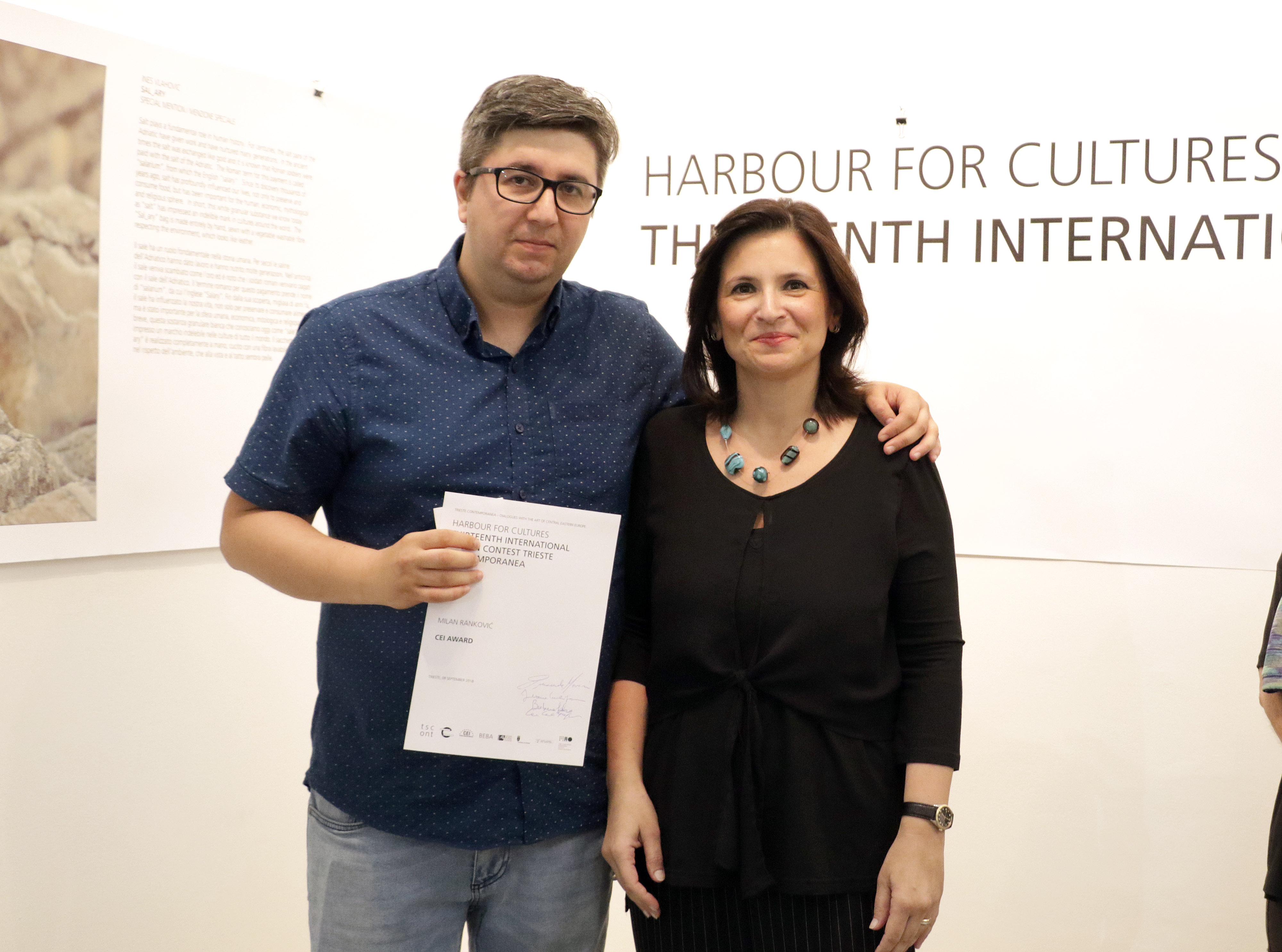 Milan Ranković (Serbia) with Barbara Fabro (CEI)